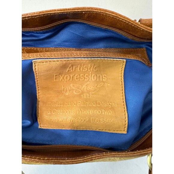 SHARIF ARTISAN IMPRESSIONS HANDPAINTED BAG - Picture 9 of 10